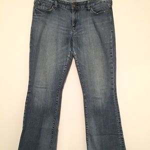 Express Mid Rise Boot Cut Jeans